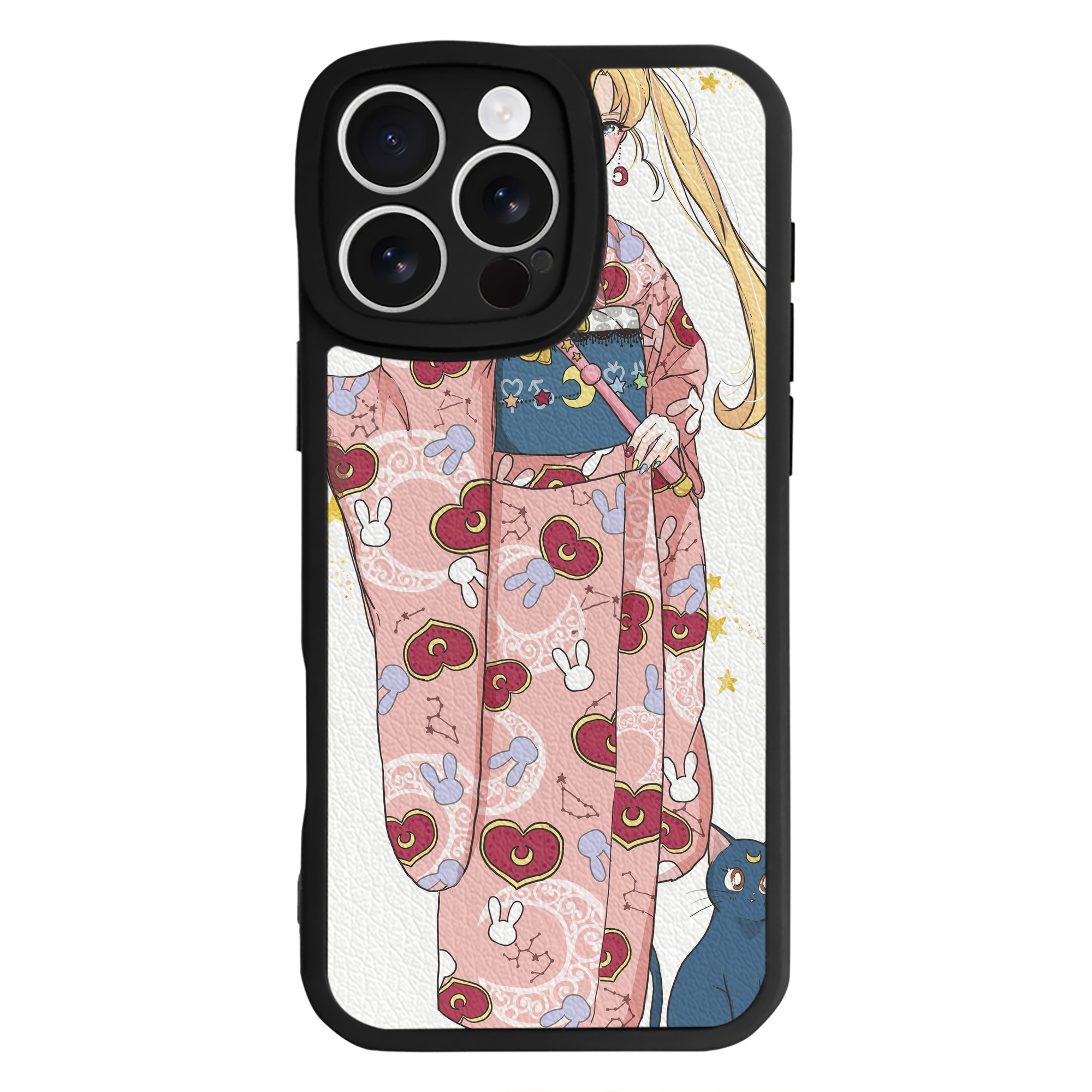（画像用） 美少女戦士セーラームーン Sailor Moon 【iPhone 16シリーズ対応】シリコンスマホケース（レザー調） 材質：シリコン